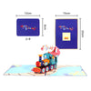 Personalized 3D Number Cake Train Music Greeting Card for Family or Friends Birthday Congratulate