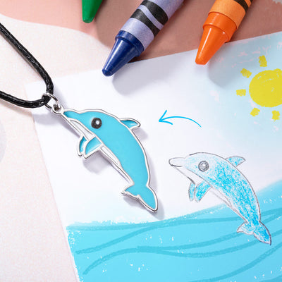 Turn Drawings into Necklace for Kids
