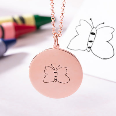 Turn Drawings into Disc Necklace